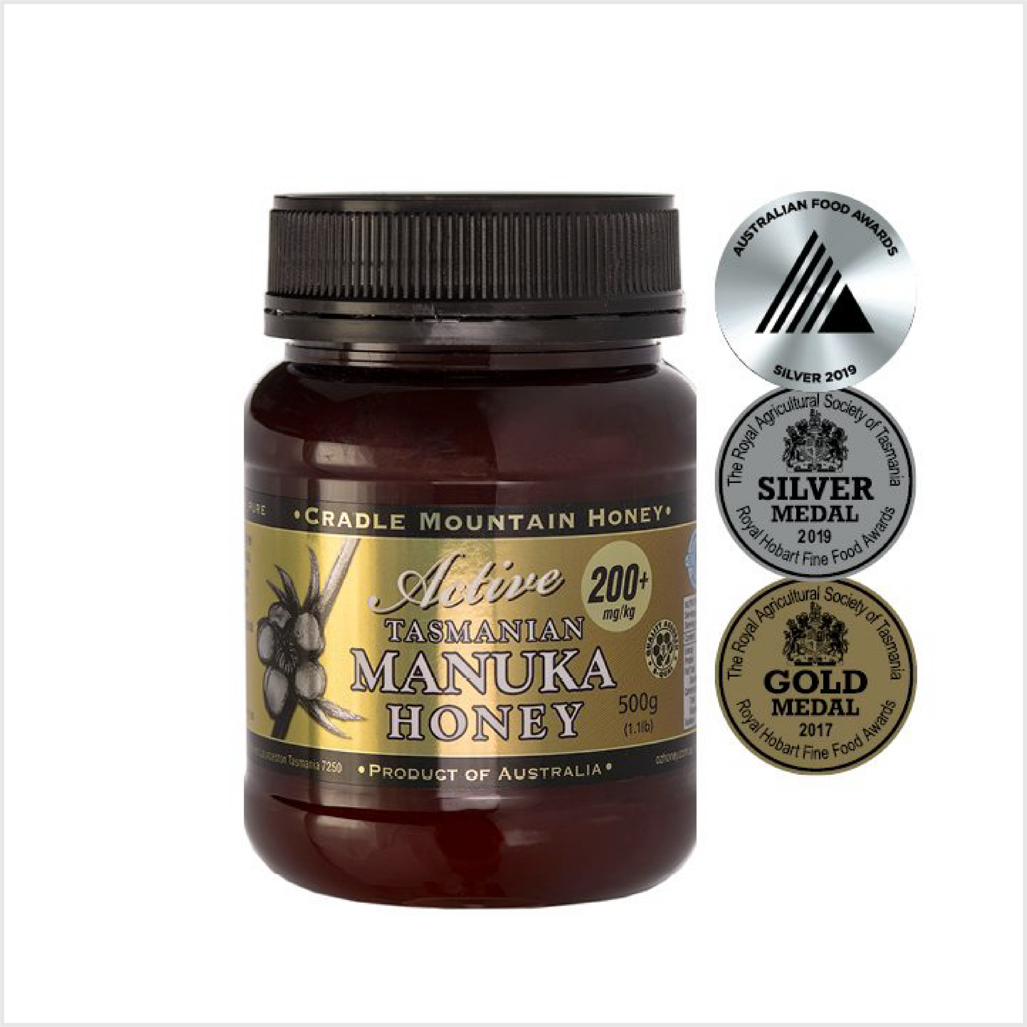 神秘の島タスマニア産】オーガニックマヌカハニー（Active 200＋）500g